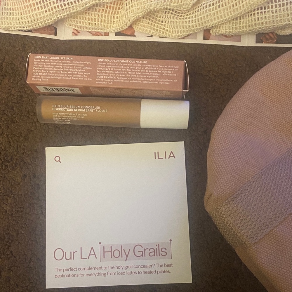 ILIA Neutral Mini Tote with Concealer & Sample Pouches - Beige - Picture 3 of 10